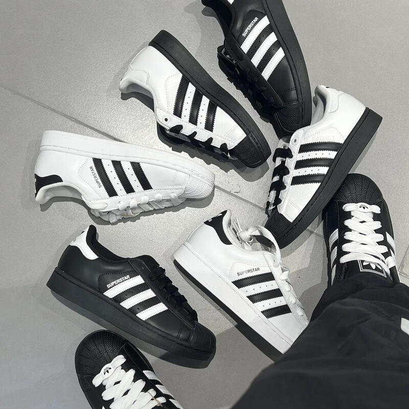 Adidas Originals Men's and Women's Shoes Superstar 2Nd Generation Classic Shell-Toe Low-Top Sneakers Sports Casual Shoes