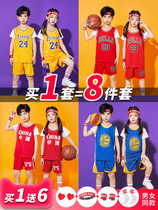 Jordan joint childrens basketball uniform suit boy Kobe autumn and winter jersey girl kindergarten game training sports