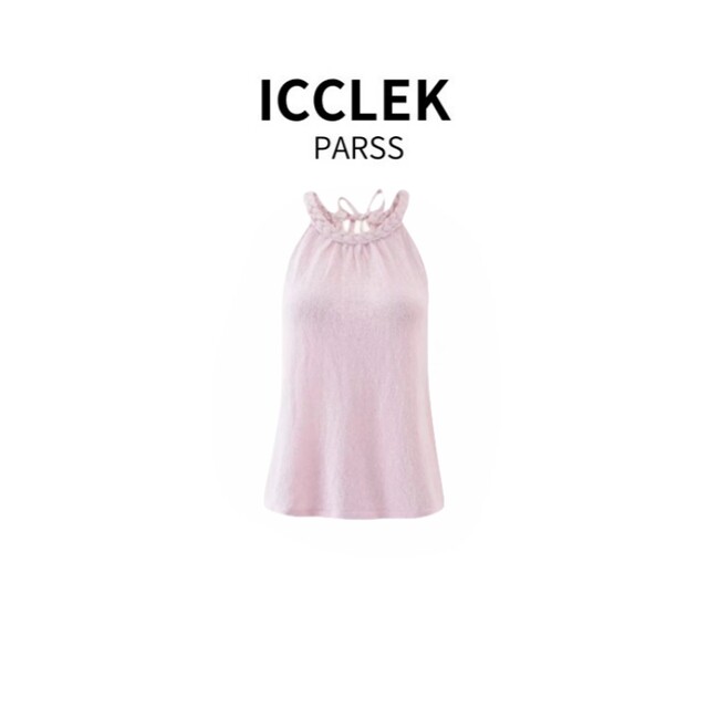 Icclek Parss 2025 Spring/Summer New Fashion Simple Camisole Sweet and Unique Top-5671