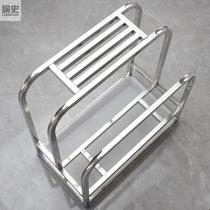 304 stainless steel thickened cutting board frame holder integrated household discharge kitchen knife and chopping block holder countertop case plate holder on floor