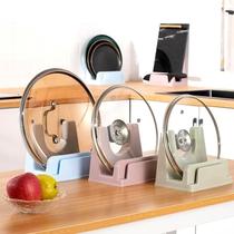 Rack large number kitchen countertop shelf Kitchen Countertop Shelf Pan Chopping rack plastic with lid shelf Sitting Cutting Board Racks