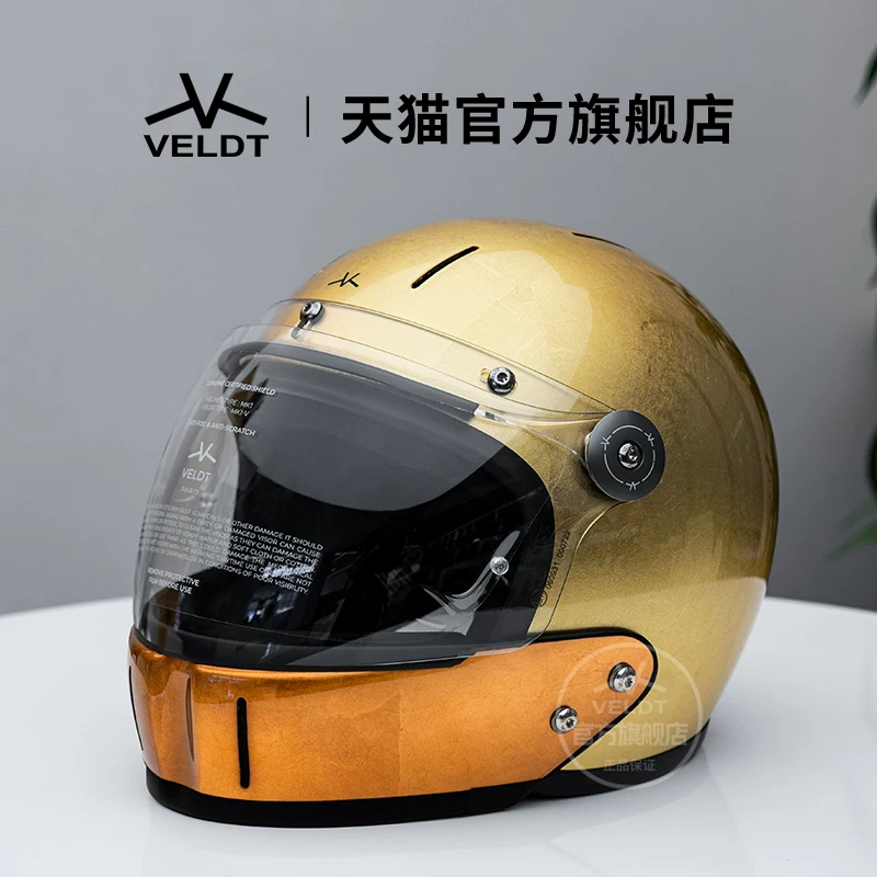 Карбоновый ретро-шлем VELDT подходит для мотоциклов с полной защитой Triumph Harley, комбинированный шлем Velт
