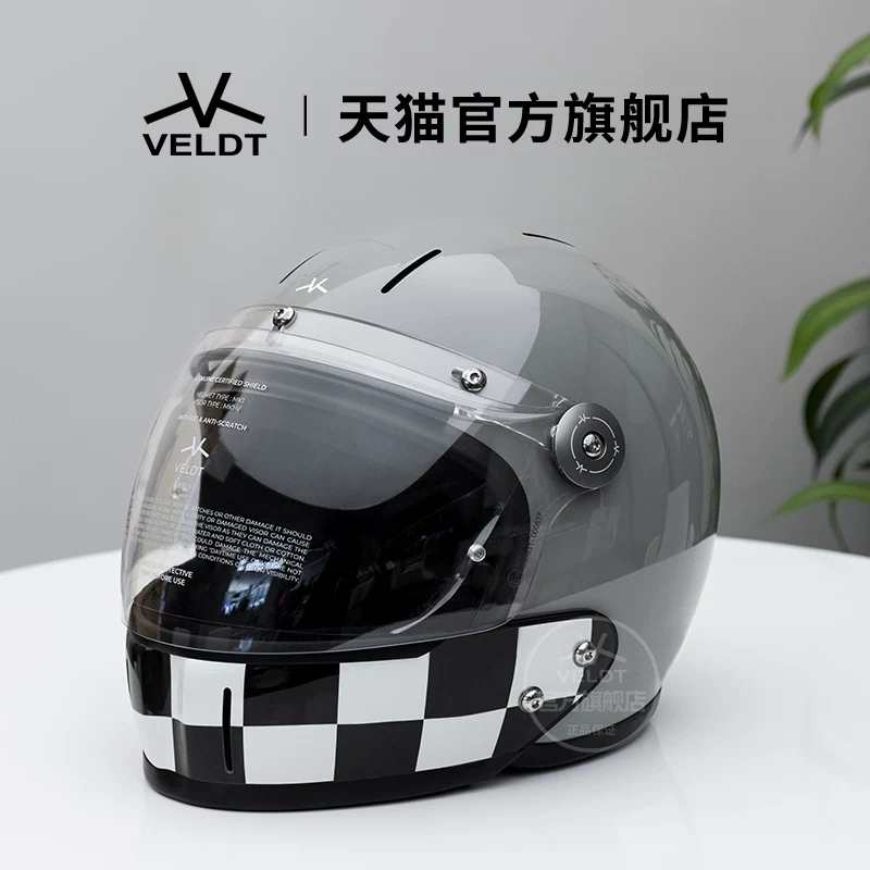 Карбоновый ретро-шлем VELDT подходит для мотоциклов с полной защитой Triumph Harley, комбинированный шлем Velт