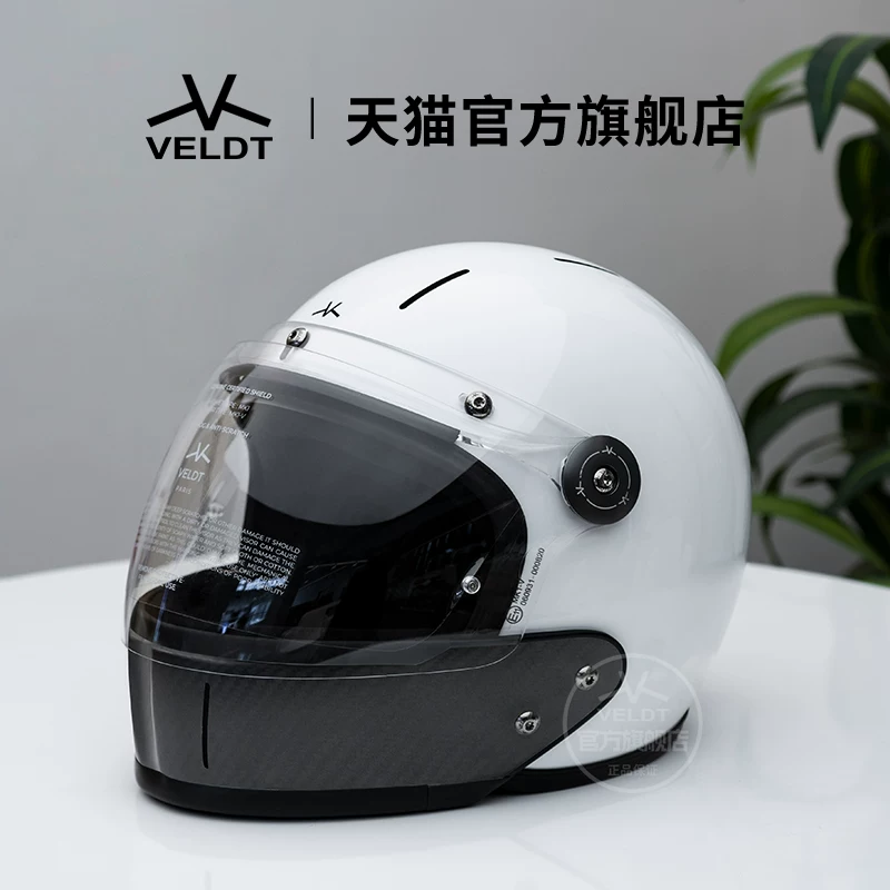 Карбоновый ретро-шлем VELDT подходит для мотоциклов с полной защитой Triumph Harley, комбинированный шлем Velт