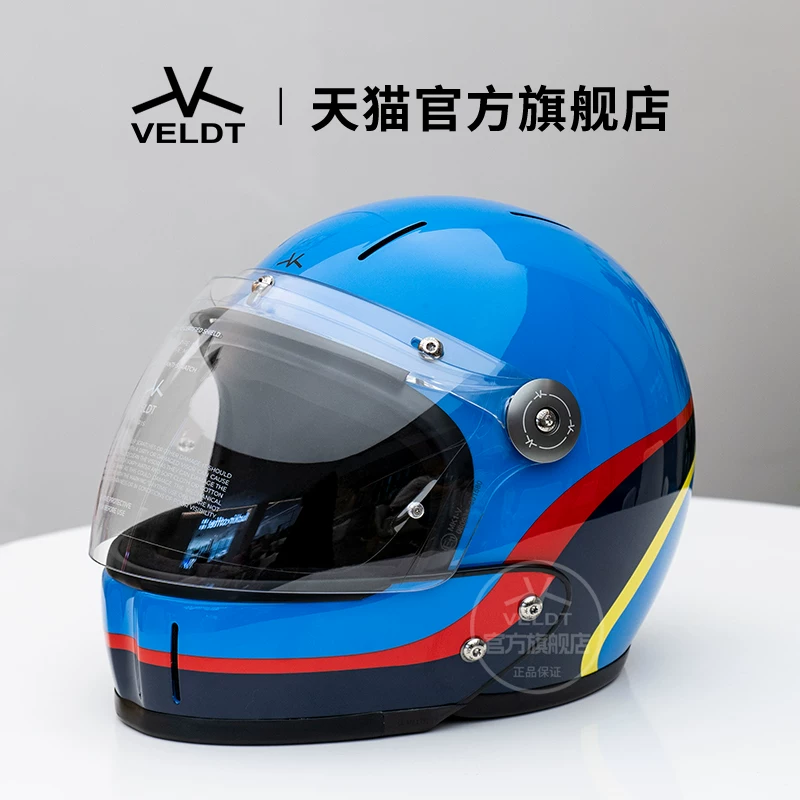 Карбоновый ретро-шлем VELDT подходит для мотоциклов с полной защитой Triumph Harley, комбинированный шлем Velт