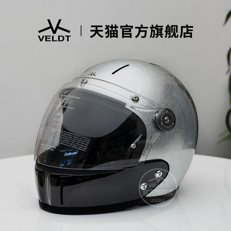 Карбоновый ретро-шлем VELDT подходит для мотоциклов с полной защитой Triumph Harley, комбинированный шлем Velт