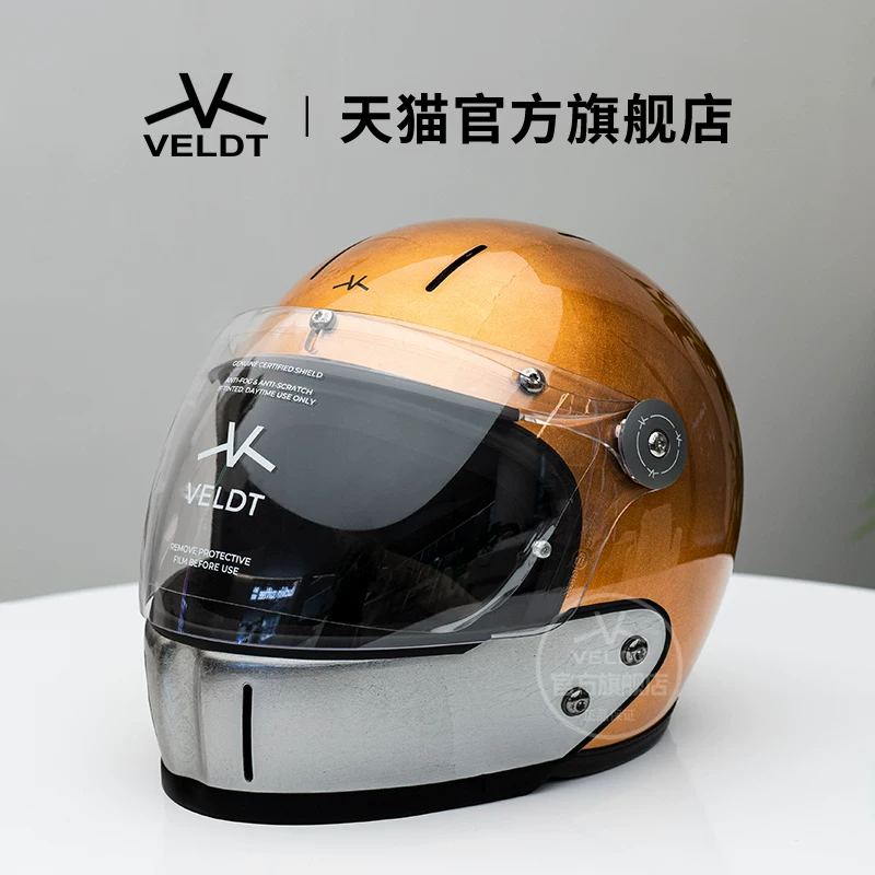 Карбоновый ретро-шлем VELDT подходит для мотоциклов с полной защитой Triumph Harley, комбинированный шлем Velт