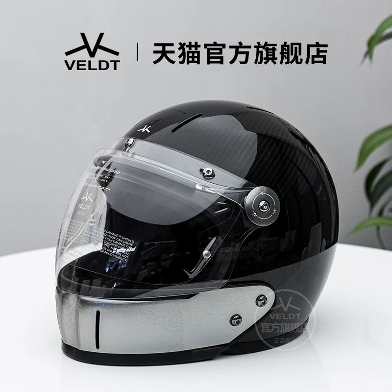 Карбоновый ретро-шлем VELDT подходит для мотоциклов с полной защитой Triumph Harley, комбинированный шлем Velт