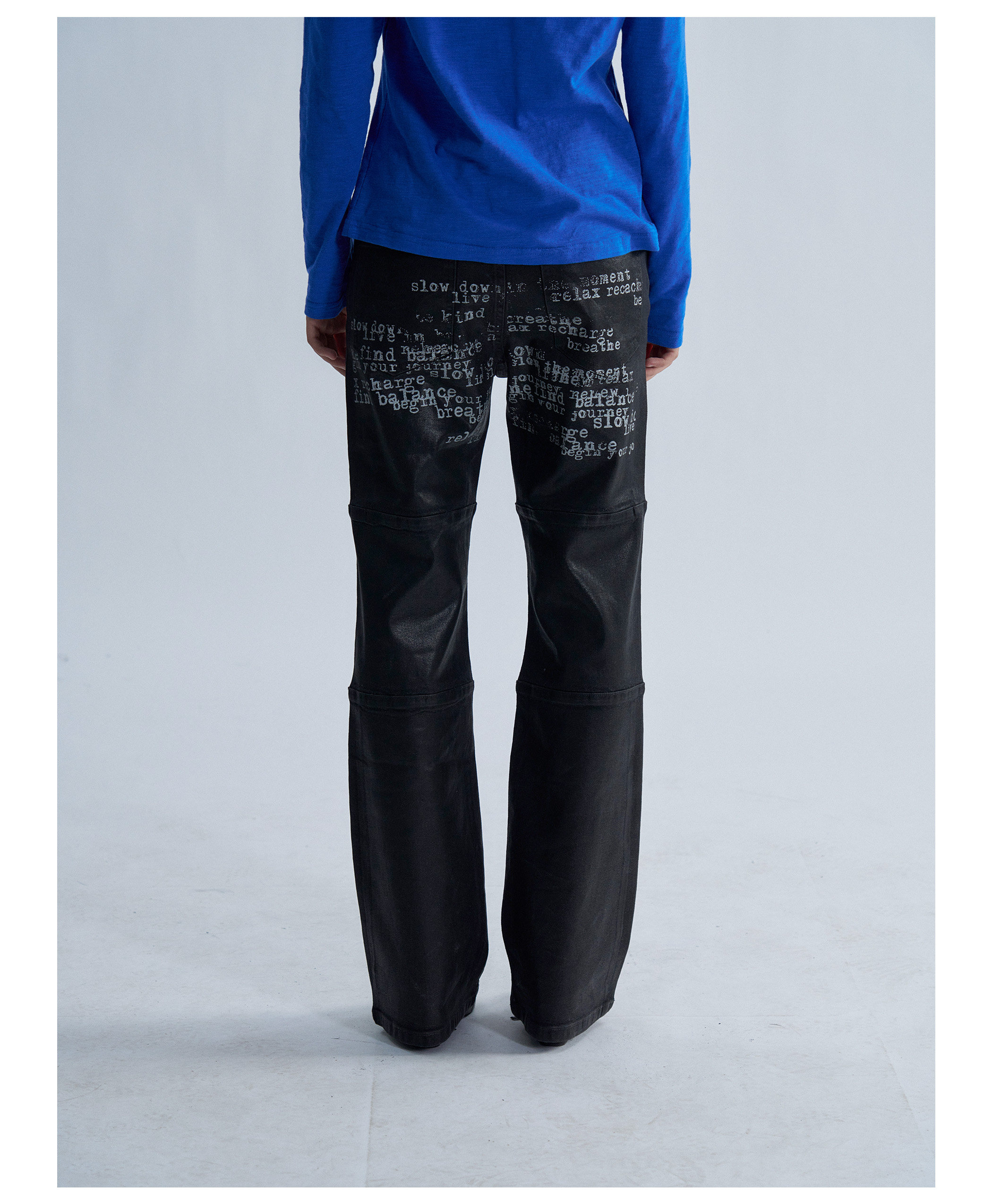 PAIKI Waxed Slim-Fit Jeans