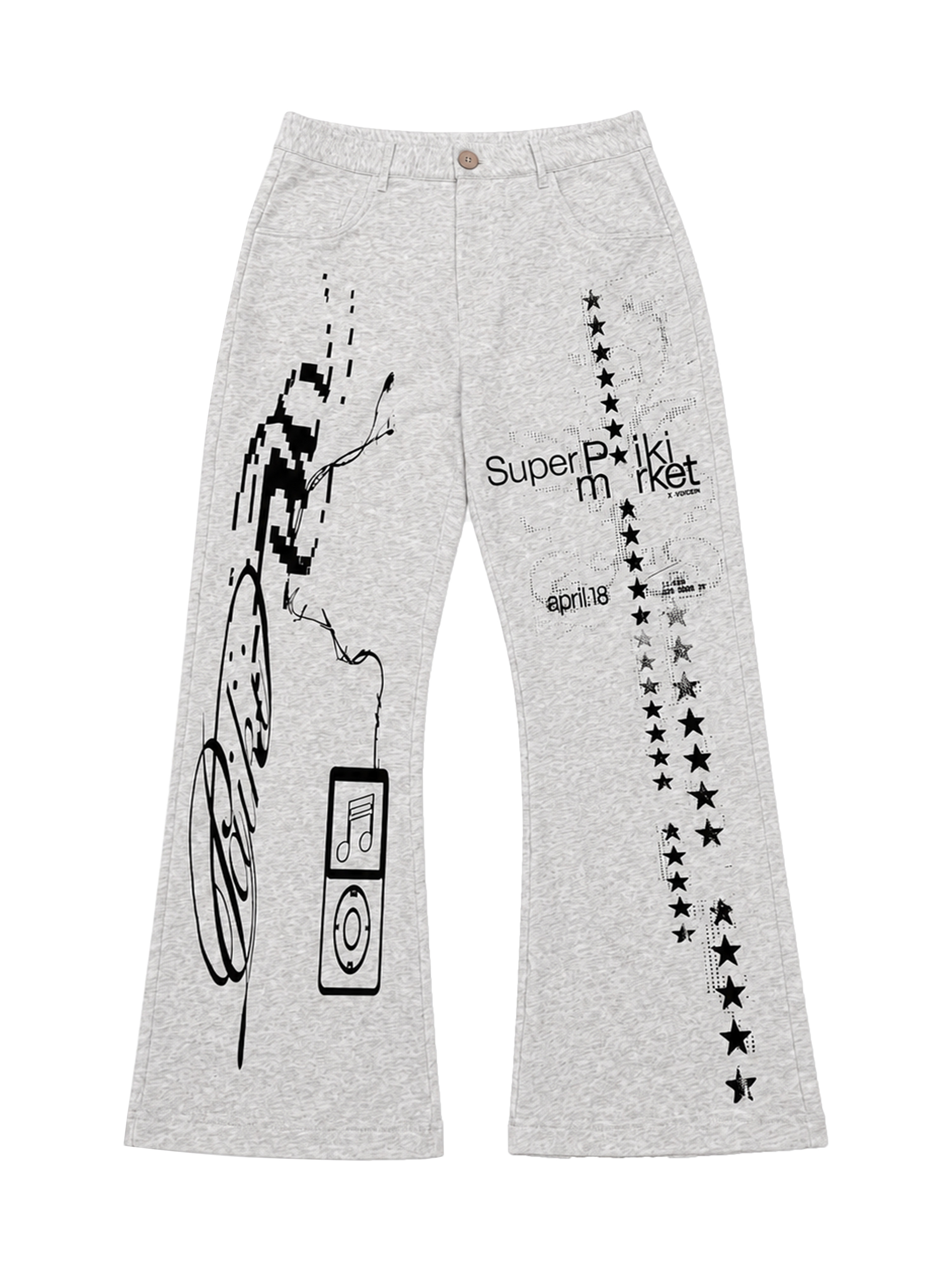 PAIKI Star-Spangled Flared Sweatpants