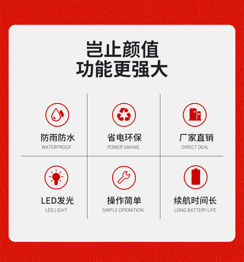 строб 太阳能车载警示灯磁铁led车顶夜间安全闪光灯工地交通路障爆闪灯