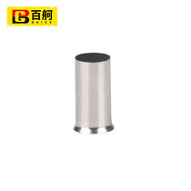 Baige EN tube type bare terminal cold-pressed terminal block copper silver-plated tinned copper tube connecting tube copper nose EN2508