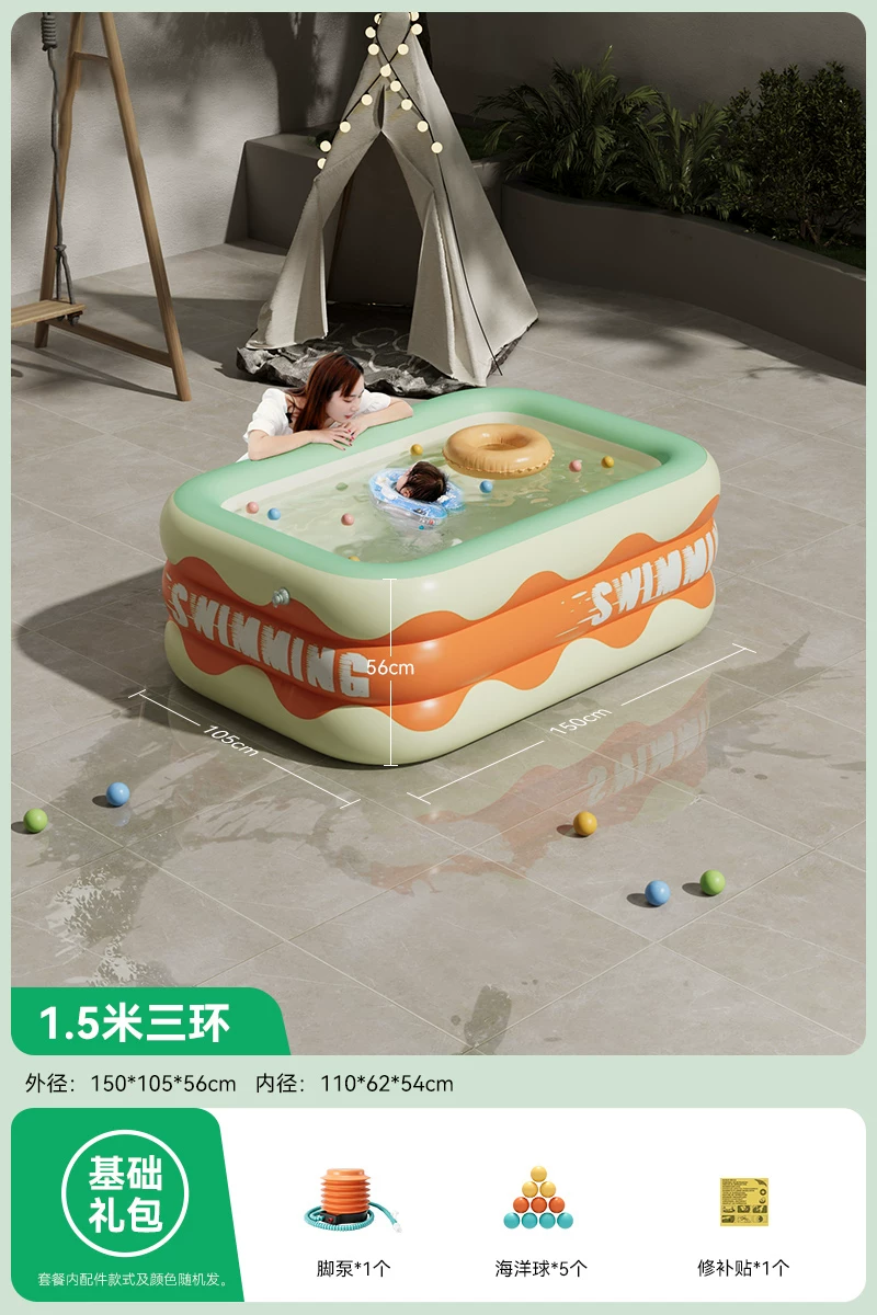 Inflatable swimming pool, aqua park, Great Britain, increased thickness
