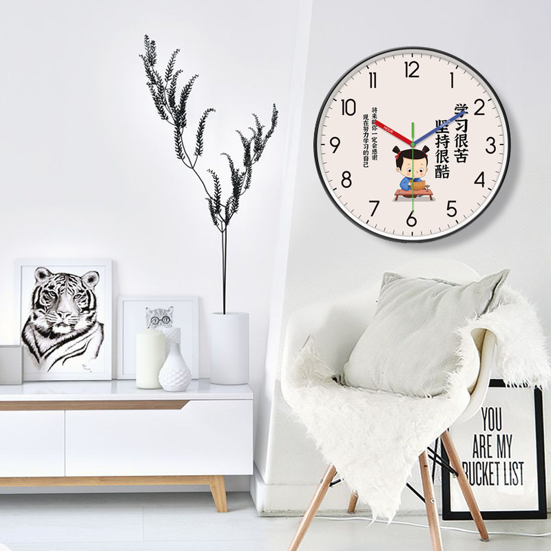 College Entrance Exam Motivational Classroom Elementary School Stylish Wall Clock Classroom School Clock Study Room Wall Clock Middle School High School