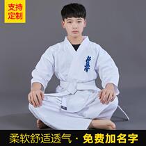 Kyokushinkai karate gi competition uniform training suit canvas polyester cotton kyokushinkai gi uniform for children men and women