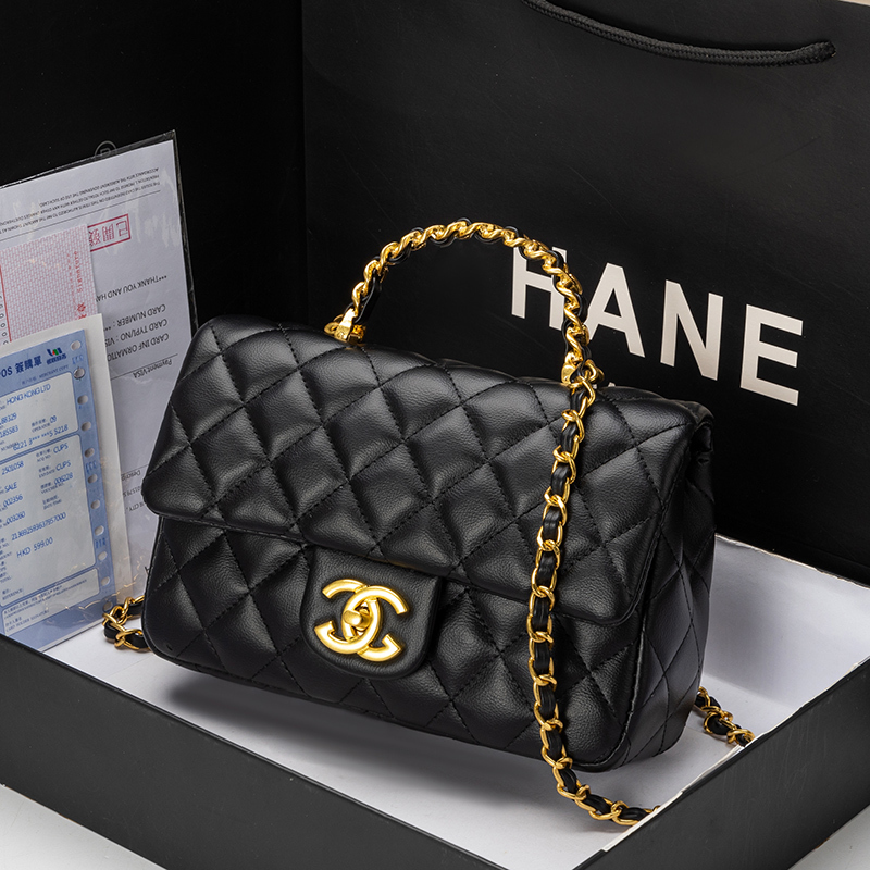 Chanel-Style Cf Handbag 2026 New Model Chanel Handbag Single Shoulder Crossbody Bag Women's Genuine Leather Bag Chanel-Style Cf Handbag 2026 New Model Chanel Handbag Single Shoulder Crossbody Bag Women's Genuine Leather Bag