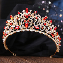 Retro Baroque Style Rose Gold Silver Color Crystal Tiaras Cr