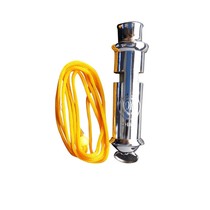 Yuanqiu Yuanqiu outdoor survival metal whistle stainless steel high frequency life-saving whistle camping travel self-defense training mouth