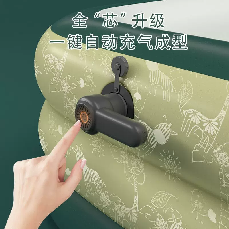 Inflatable big swimming pool for adults, increased thickness