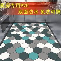 厨房地面铺垫家用防滑专用地垫可擦免洗耐磨防水满铺可裁剪定制