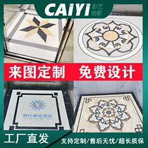 Kitchen floor mat elevator mat car mat hotel community property floor customized marble pattern waterproof and wear-resistant
