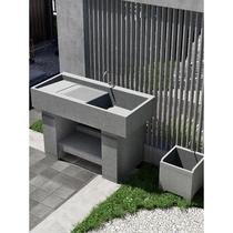 Granite Laundry Pool Table Basin Outdoor Courtyard Integrated Washbasin With Washboard Outdoor Balcony Laundry Cabinet Sink