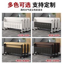 Training table and chair combination mobile desk long table educational institution splicing conference table folding tutoring class desk