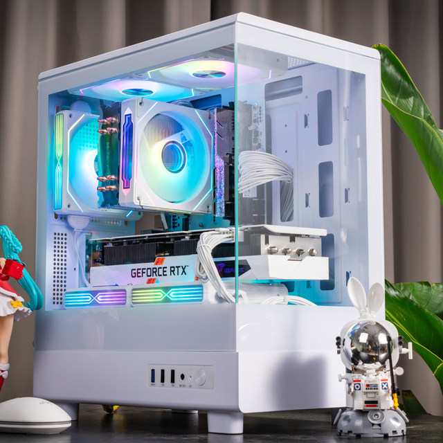 Patriot V60 Sea View Room Case Matx Panoramic 240 Water-Cooled White Gaming Desktop Computer Case