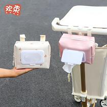 Baby walking artifact storage bag baby diaper with wet tissue box portable baby diaper waterproof bag when going out