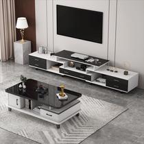 TV cabinet Living room Home minimalist modern floor accommodating lockers integrated telescopic tea machine cabinet composition