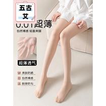 Stockings for women thin anti-snatch summer pineapple stockings flesh-colored sexy black stockings bare legs artifact pantyhose that do not fall out of gear
