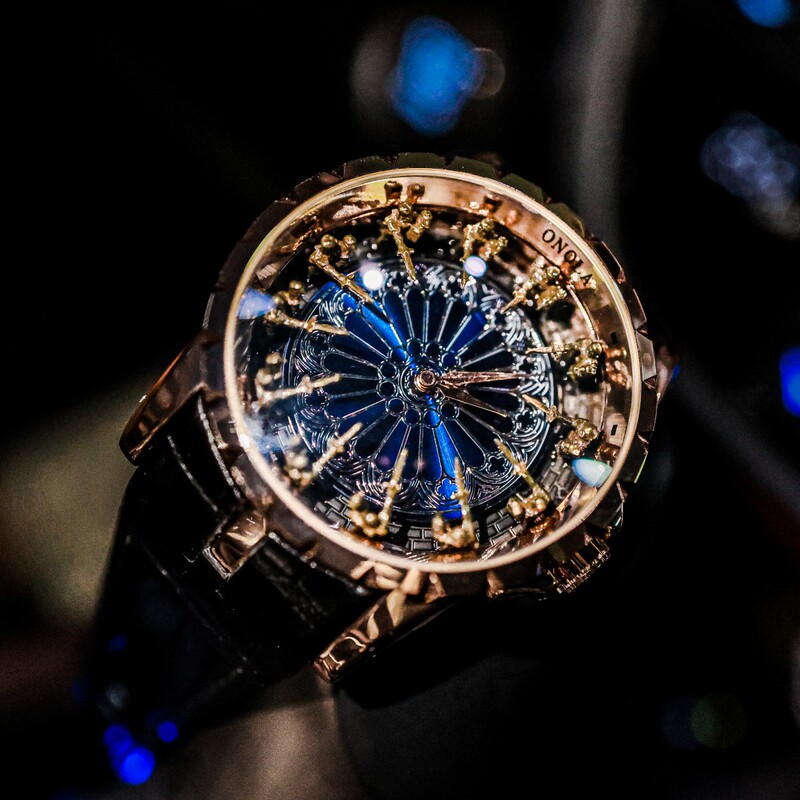 Twelve Knights of the Round Table Watch for Men, Wormhole Concept Black Mechanical Men's Watch, No Zodiac Mechanical Watch, Men's Watch, Trendy Men's Watch