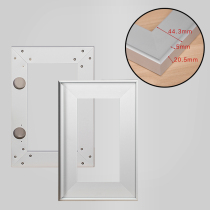 Kitchen cabinet door door frame aluminum frame glass door custom aluminum alloy cabinet door frame bookcase door wardrobe door aluminum frame door with handle