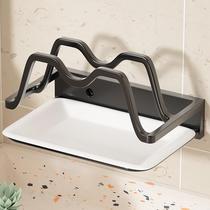 Kitchen pot cover wall mounted punch cutting board plate shelves for anvil plate shelf