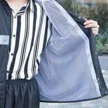 Waterproof water clothes and raincoat single piece of male and female general medium and long double deck cycling split raincloak add thick
