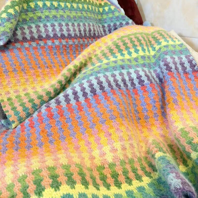 Ruyi Bird Qinglan Plus Copenhagen Blanket Material Kit DIY Crochet Summer Air Conditioning Blanket Throw Blanket Ruyi Bird Qinglan Plus Copenhagen Blanket Material Kit DIY Crochet Summer Air Conditioning Blanket Throw Blanket