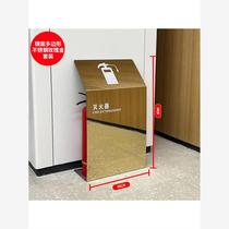 Customized thickened stainless steel fire extinguishers 2 packed high-end shopping mall floor-standing fire storage equipment display box
