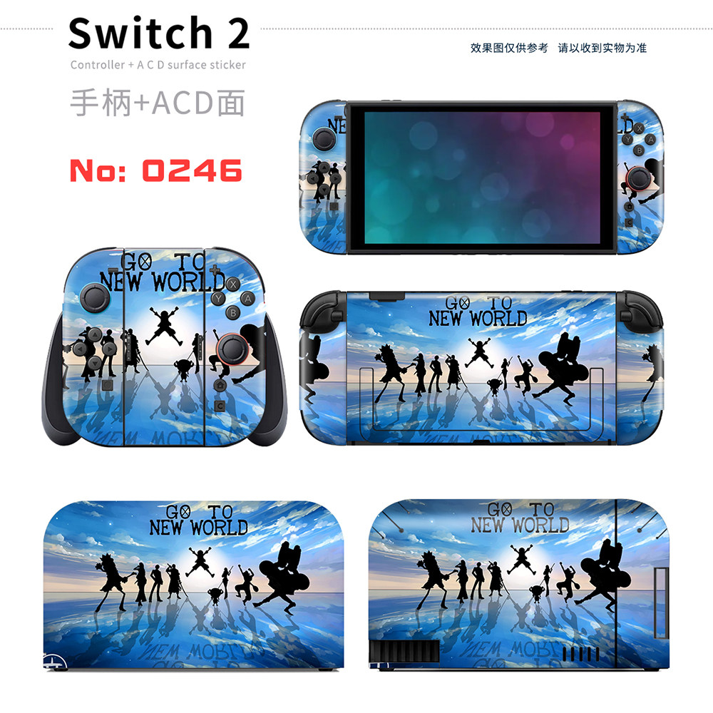 switch主机贴膜 适用于switch 2掌机系列全套保护膜个性定制贴 高清打印不留残胶