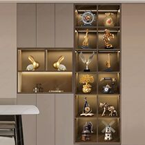 Light luxury high-end wine cabinet decorations living room entrance sideboard display cabinet housewarming gift