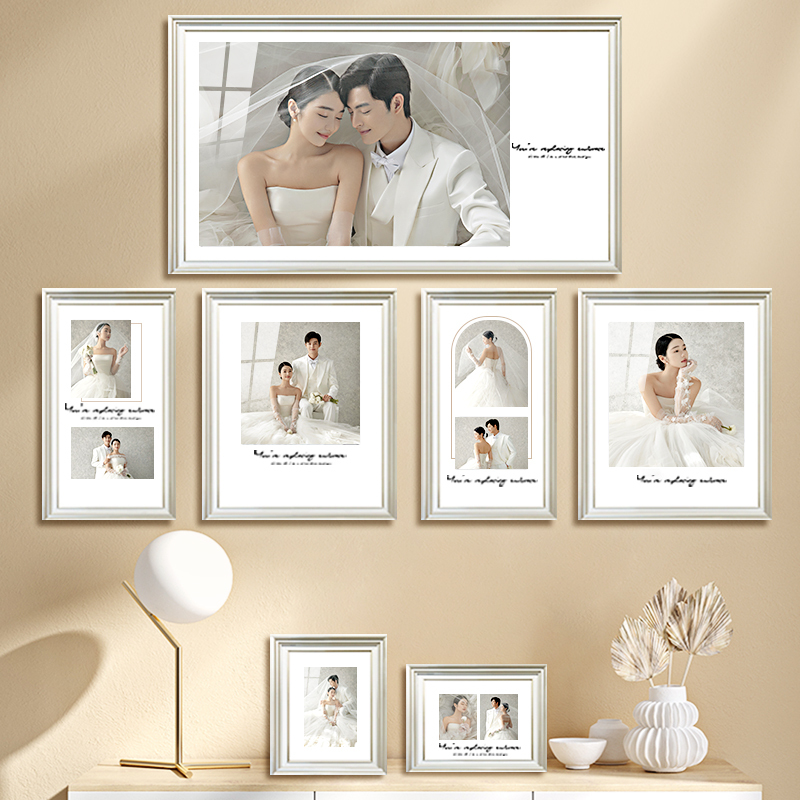 Olo Photo Wall Decoration Wall Frame Combination Wall Hanging Living Room Background Wall Photo Album Wall No-Drill Photo Wall