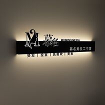 Customized creative luminous characters iron art hollow billboard logo image background wall company front desk display personality