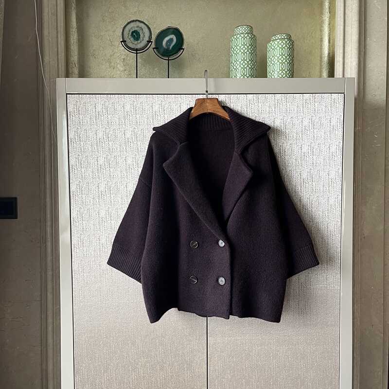 Yak Wool Nylon Yak Wool Outwear Lapel Fashion