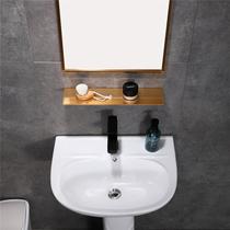 Column basin washbasin toilet floor small number triangular small family type integrated ceramic surface basin washbasin home