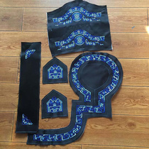 蒙古长袍女宽刺绣布传统蒙古族绣花服饰