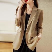 Tencel Thin Suit Jacket Women 2022 Summer New Fashion Temperament Casual Small Suit Women