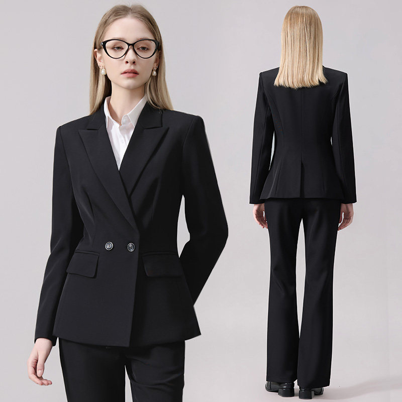 Собеседование со студенткой колледжа, официальная одежда, женский костюм 2025 года, весенне-осенний костюм высокого класса, куртка, профессиональная оснастка, темпераментный комбинезон