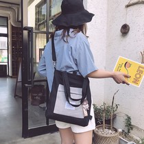 Canvas bag for women 2024 new spring and summer work commuting canvas bag fashion bag simple student bag tote bag