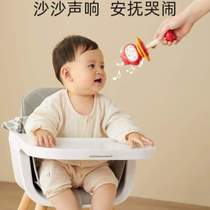 Rattle newborn chewing hearing glue sand hammer toy October early education baby training hand vision can bite teeth crystal baby