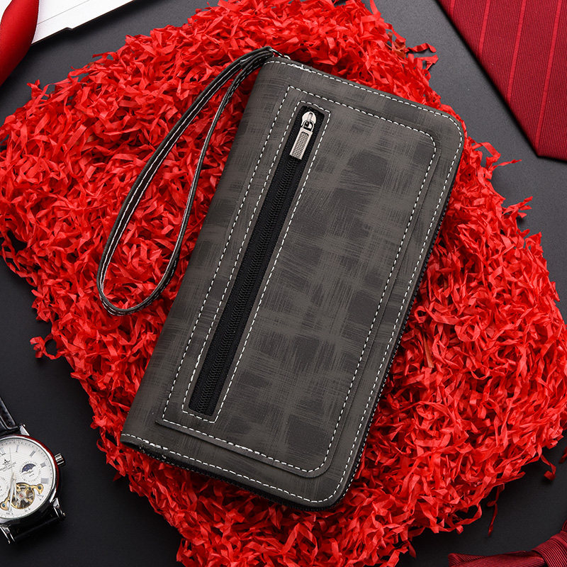 Men's Wallet 2026 New Model Long Large-Capacity Clutch Multifunctional Wallet Leather Wallet Men's Zipper Coin Purse Men's Wallet 2026 New Model Long Large-Capacity Clutch Multifunctional Wallet Leather Wallet Men's Zipper Coin Purse