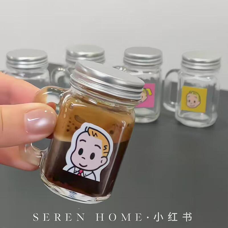 Harada Haru Mini Coffee Concentrate Dispensing Bottle Cute Portable Sealed Jam Cold Brew Coffee Bean Dispensing Cup